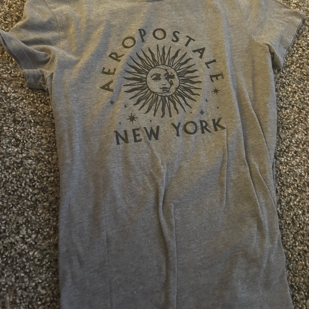Aeropostale Classic Crew Gray Tee